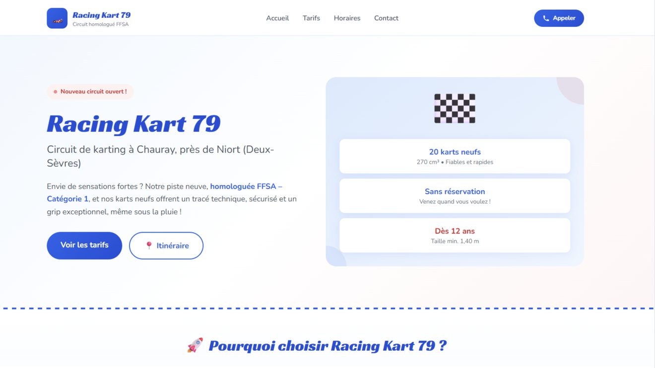 Ancien site Racing Kart 79