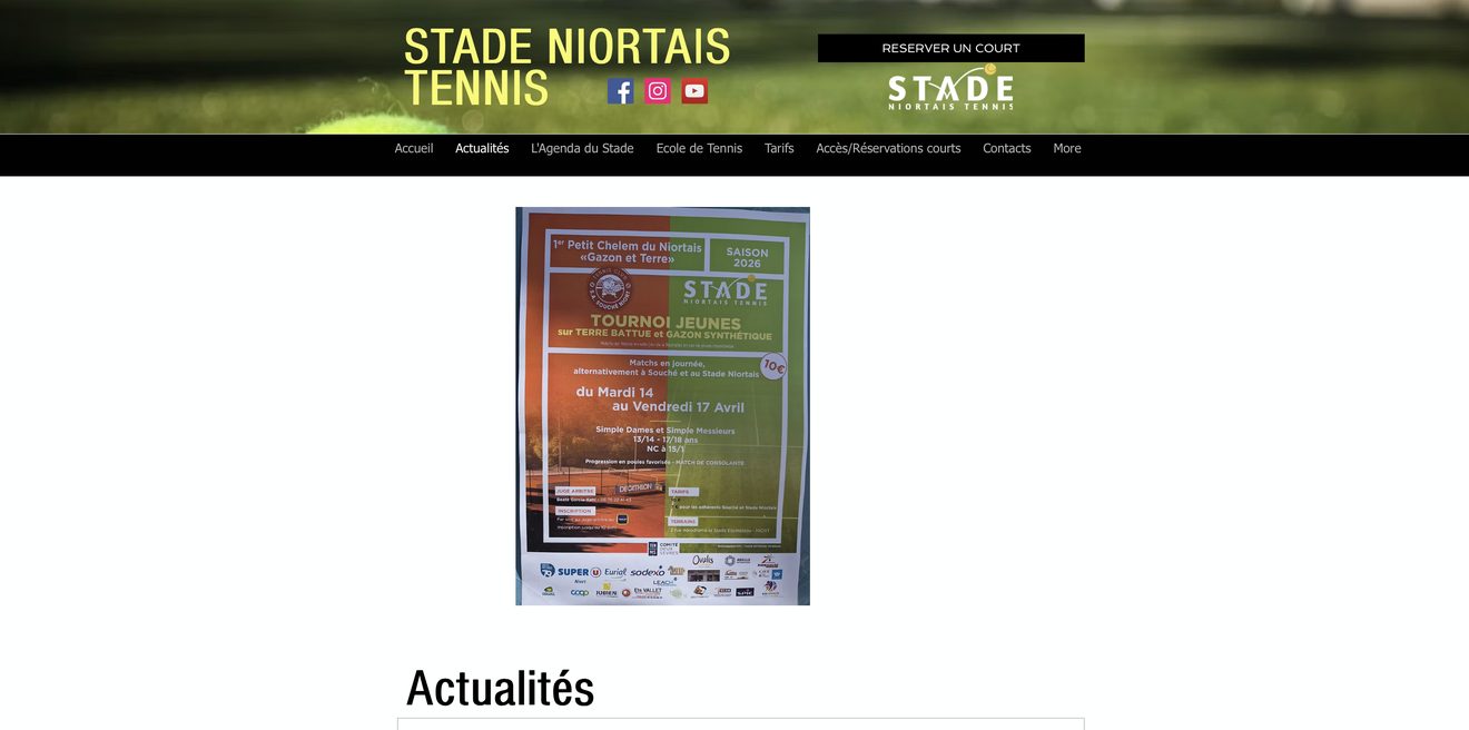 Ancien site Stade Niortais Tennis