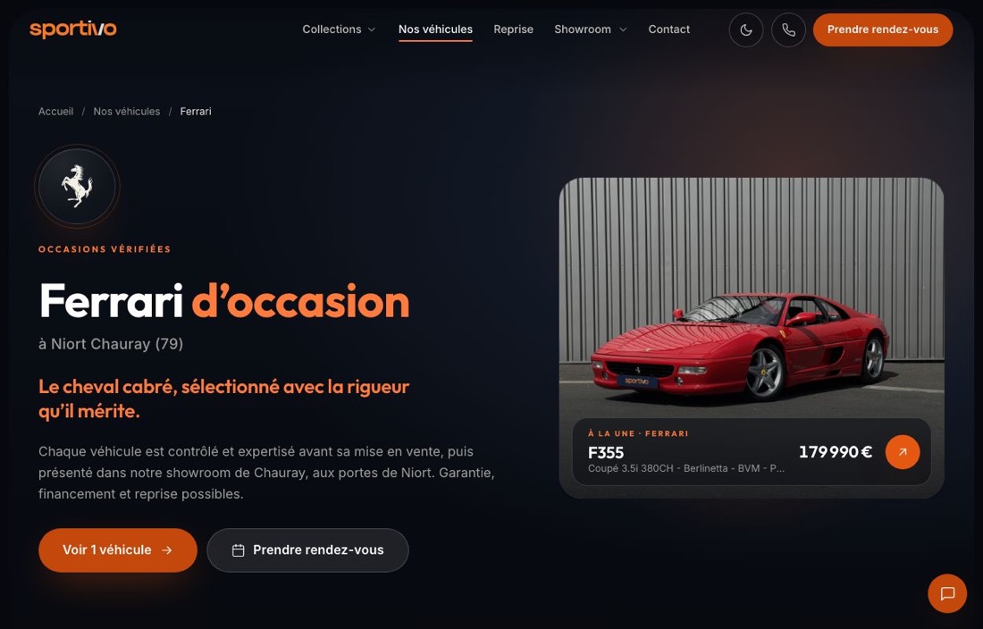 La collection Ferrari, chaque marque a son univers