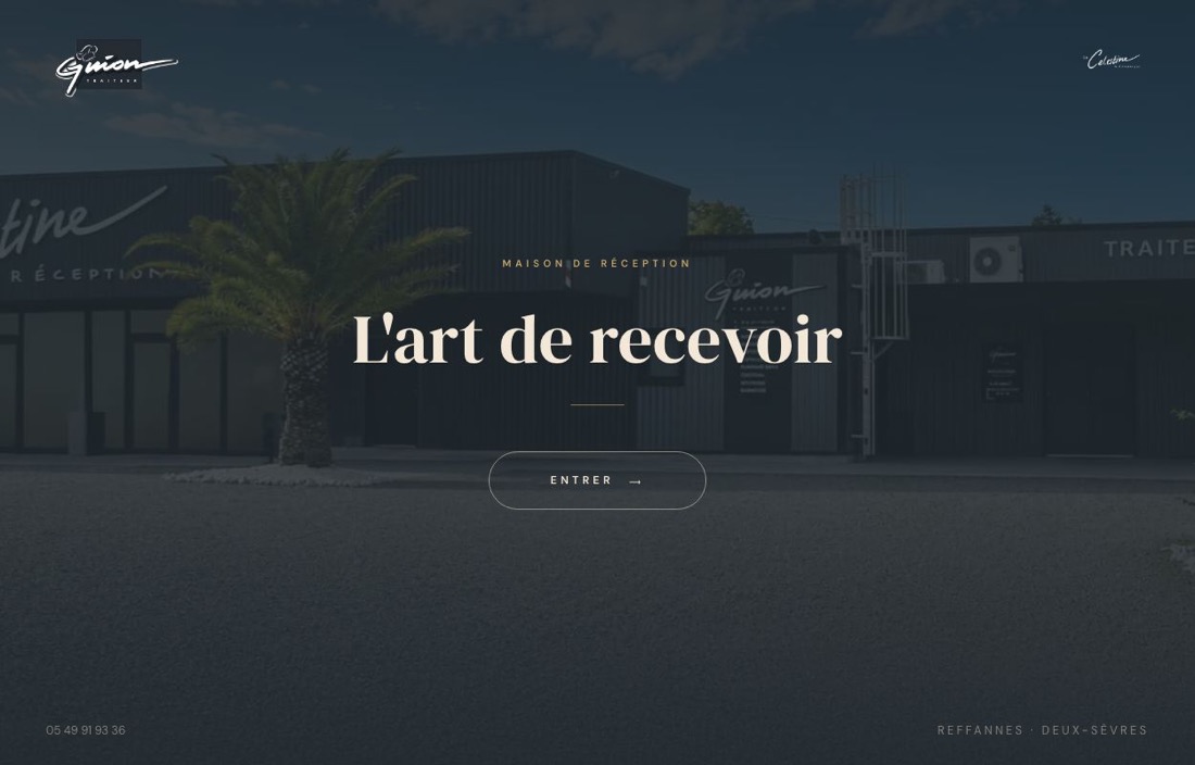 Site de Guion Traiteur, traiteur et salle de réception en Deux-Sèvres — créé par Figlify