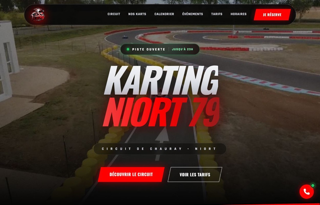 Site du circuit Kart 79 à Niort — créé par Figlify